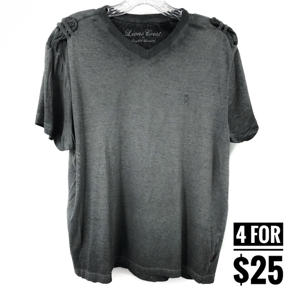 Other - 4 for $25 SALE!! Men's Gray Short Sleeve Tee Shirt